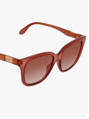 GUCCI Pink Sunglasses - Transparent Pink Frame